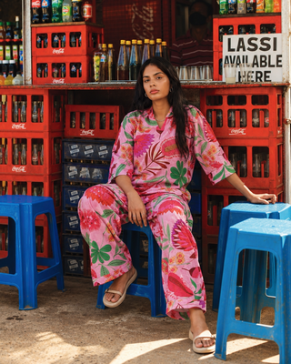 Daisy Short Kurti- Farshi Pants Set