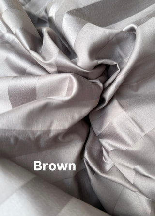 800 TC Striped Bedsheet- Luxe Morning