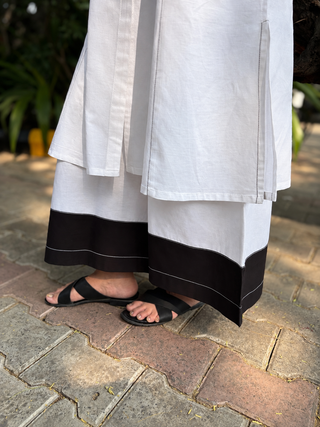 Kamal Linen Set- White