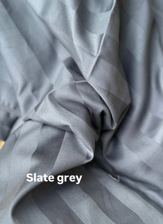 800 TC Striped Bedsheet- Luxe Morning