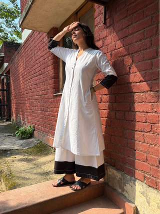 Kamal Linen Set- White