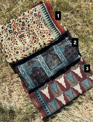 Ajrakh Silk Stoles