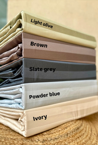 800 TC Striped Bedsheet- Luxe Morning