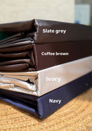 600 TC Solid Bedsheet- Urban Roast