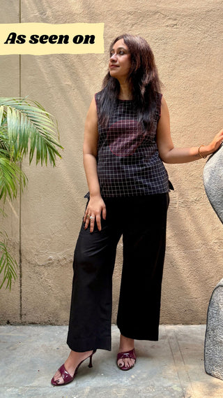 Chitra Linen Set- Black