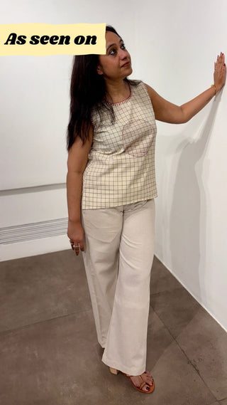 Chitra Linen Set- Ivory