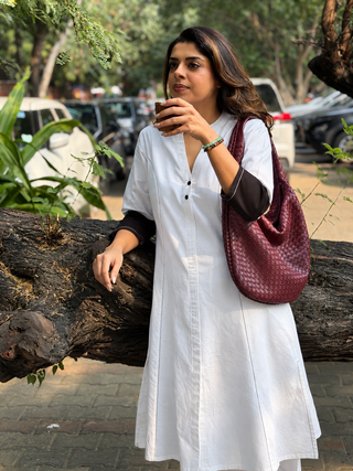 Kamal Linen Set- White