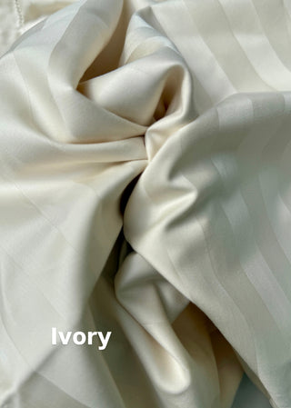 800 TC Striped Bedsheet- Luxe Morning
