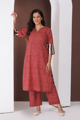 Lama Cotton Silk Kurta Set