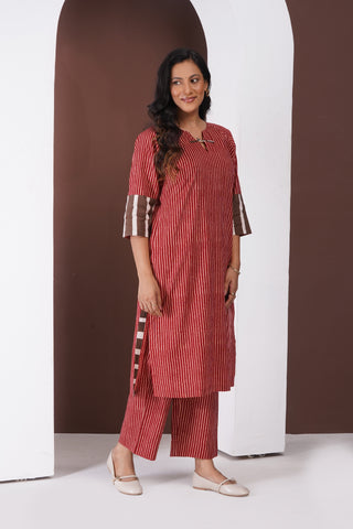 Lama Cotton Silk Kurta Set