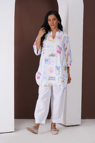 Watercolour Cotton Silk Coord Set