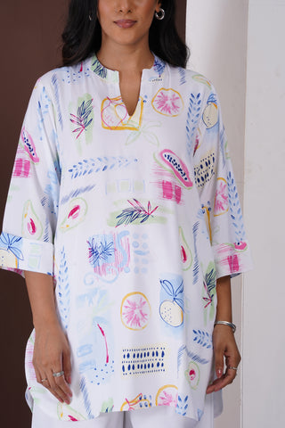 Watercolour Cotton Silk Coord Set