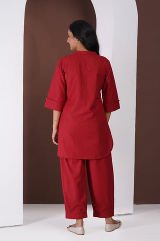 Coffee Coord Set- Maroon