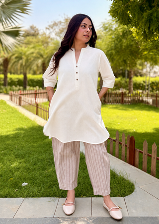 Coffee Break Linen Set- Beige