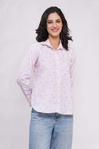 Cherry Blossom Poplin Shirt