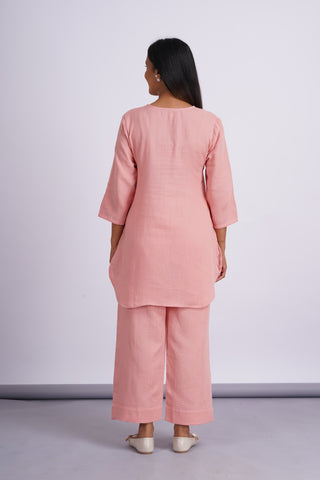 Gauze Relaxi Lounge Set- Peach