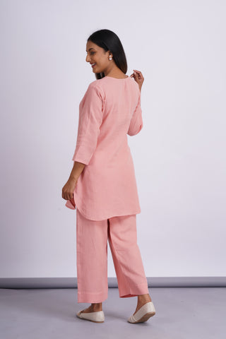 Gauze Relaxi Lounge Set- Peach