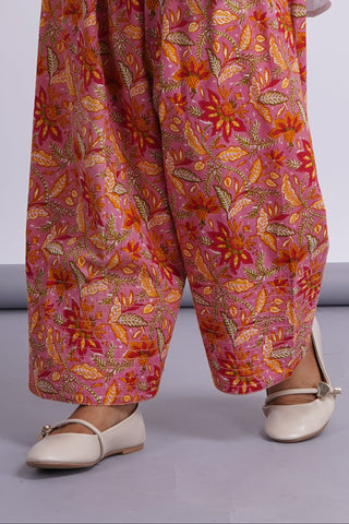 Flora Cotton Farshi Set- White