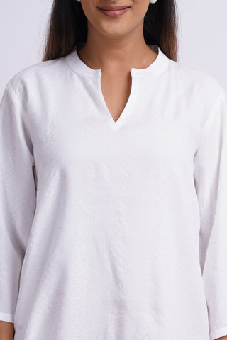 Flora Cotton Farshi Set- White