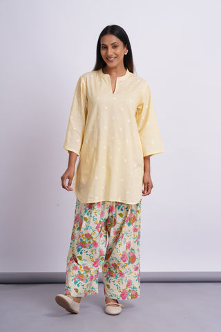 Flora Cotton Farshi Set- Lemon