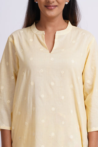 Flora Cotton Farshi Set- Lemon
