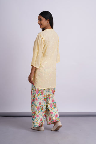 Flora Cotton Farshi Set- Lemon