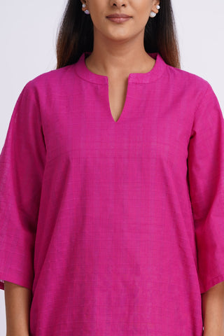 Flora Cotton Farshi Set- Magenta