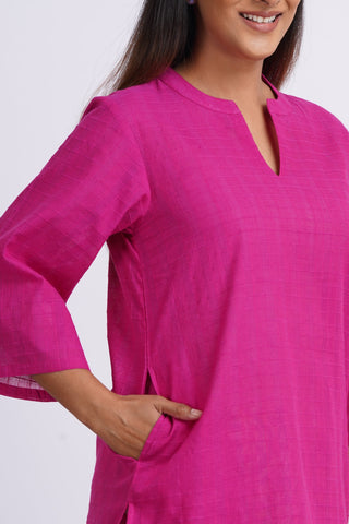 Flora Cotton Farshi Set- Magenta