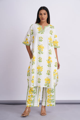 Lemon Linen Blend Feran Set