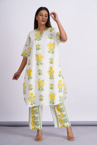Lemon Linen Blend Feran Set