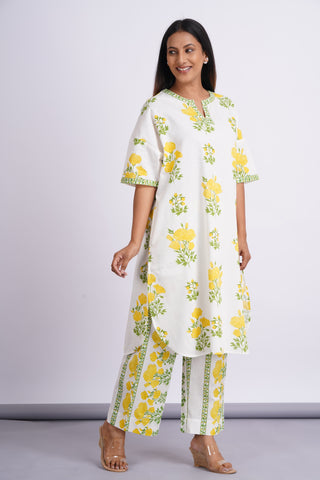 Lemon Linen Blend Feran Set