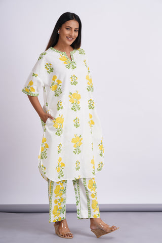 Lemon Linen Blend Feran Set