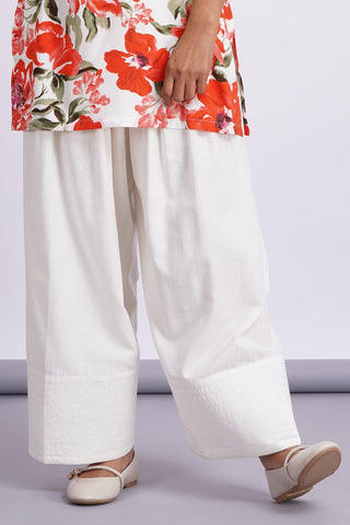 Garden Silk Farshi Set- Crimson