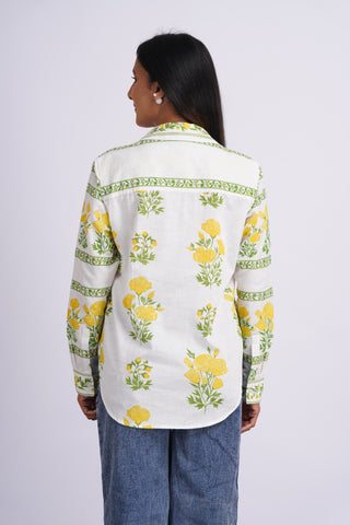 Limon Linen Blen V neck Shirt