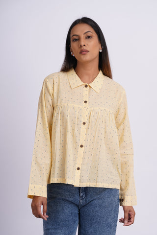 Mul Boota Top- Lemon