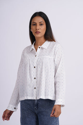 Mul Boota Top- White