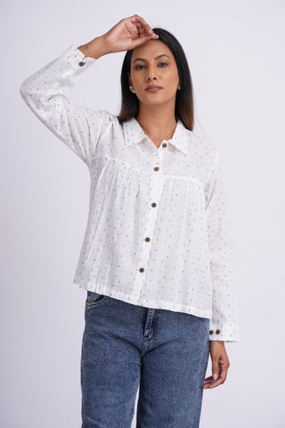 Mul Boota Top- White