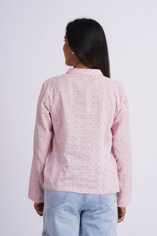Mul Boota Top- Pink