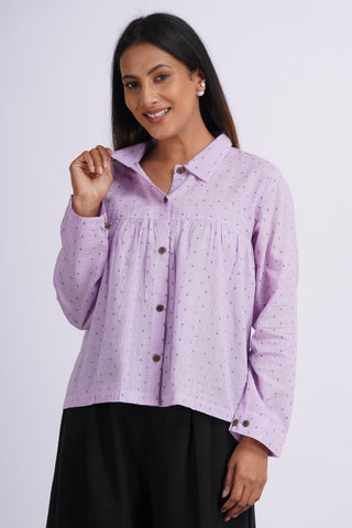 Mul Boota Top- Lilac