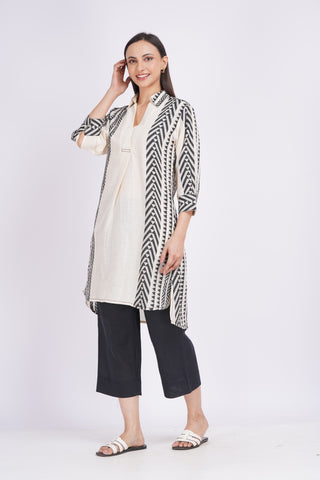 Straight Culotte Pants- Black