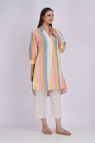 Straight Culotte Pants- Ivory