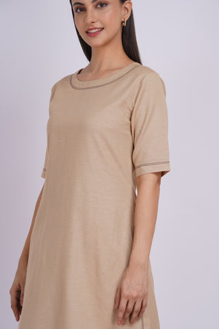 Dhara Culotte Set- Beige