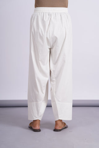 Poplin Farshi Salwar- White