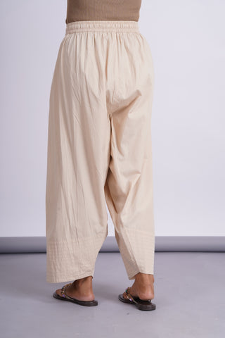 Poplin Farshi Salwar- Beige