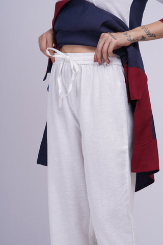 Amrita Patch Kurta Set- Indigo