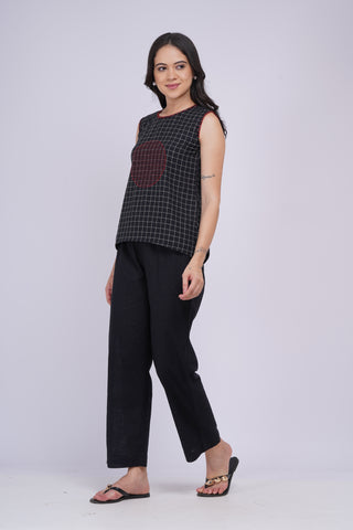 Chitra Linen Set- Black