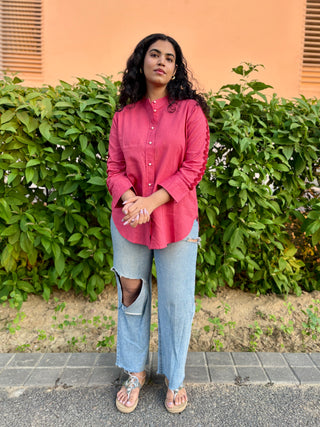 Cherry Linen Shirt