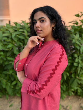 Cherry Linen Shirt