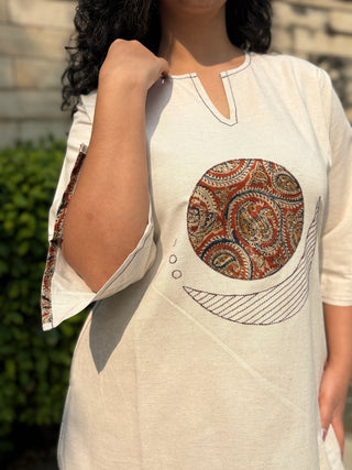 Chandni Linen Set- Ivory