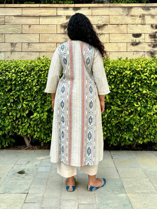 Bohemian Twill Jacquard Kurta